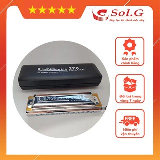 Kèn harmonica chromatic deluxe m754001 - hohner - nhập khẩu 2021 phân phối nhạc cụ phụ kiện chính hãng solg