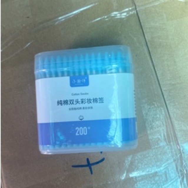 Tăm  bông ngoáy tai người lớn 2 đầu tròn và xoắn vệ sinh tai mũi