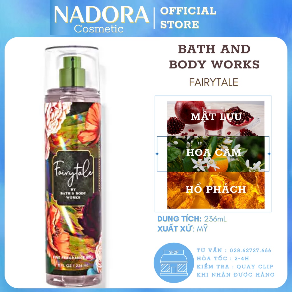 Xịt Thơm Toàn Thân Bath And Body Works - Fairytale Body Mist
