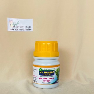 Vk humat phân bón lá sinh học mập thân vọt đọt chai 50ml
