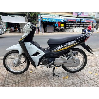 Tem Wave Alpha 110 - mẫu N01 (Trắng - Đen)