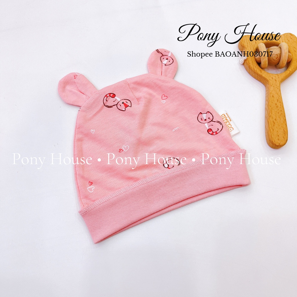 Mũ Sơ Sinh Dokma Chất Cotton Mỹ Siêu Mềm Cho Bé Trai Bé Gái Sơ Sinh / Newborn/NB