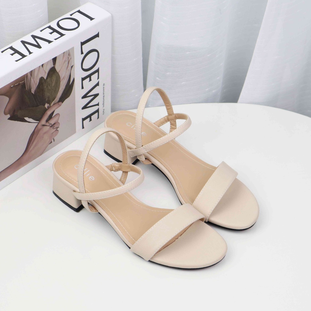 Giày sandal nữ quai thun êm chân cao 5cm thoải mái đi cả ngày 1141