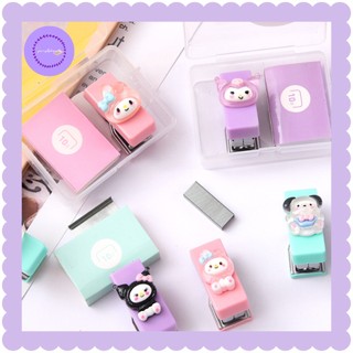 Đồ bấm giấy siêu mini Sanrio kèm kim bấm purpleheartbora