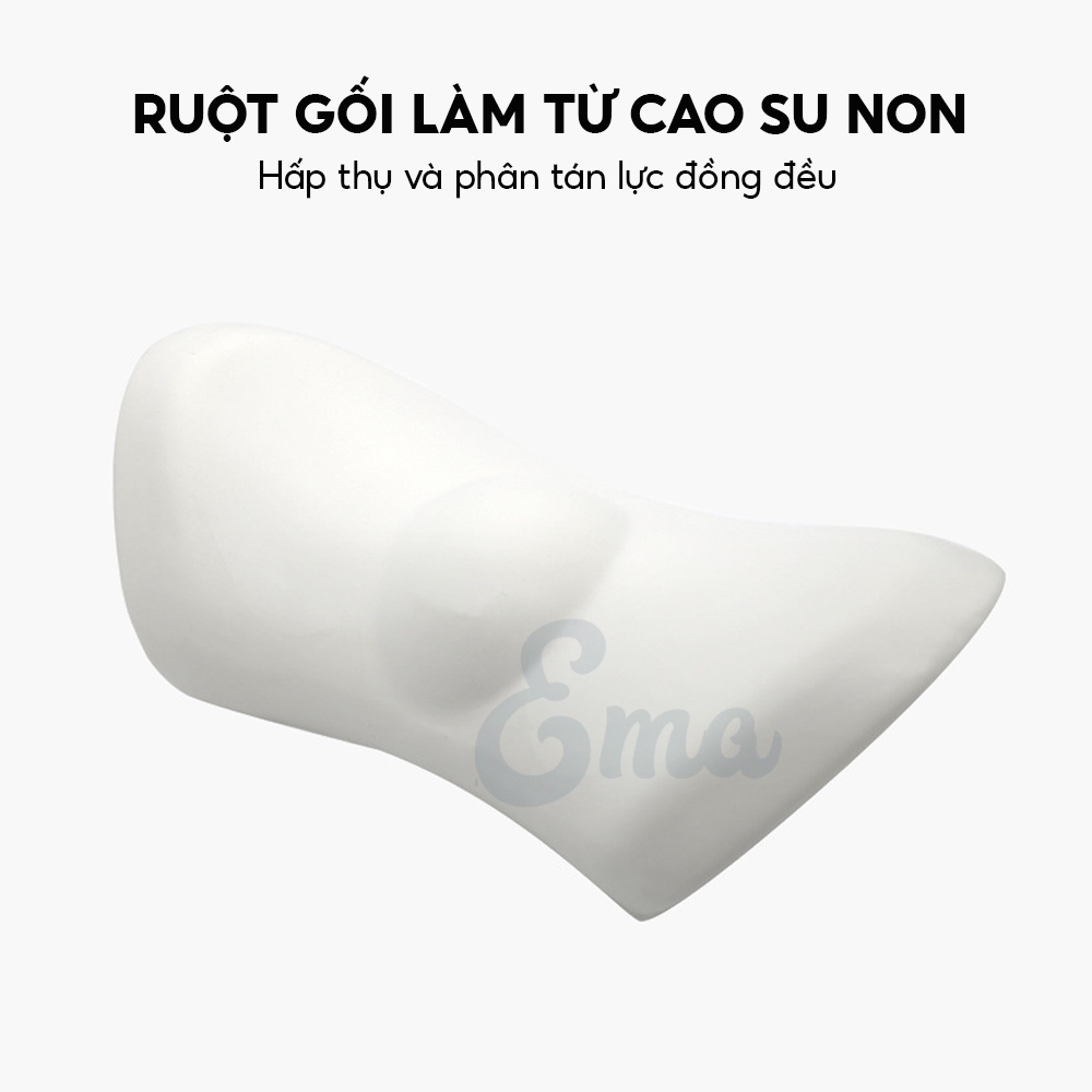 Gối kê lưng cho bà bầu Ema - Nâng cấp thế hệ 2, Gối kê lưng dành cho người đau lưng, thoát vị lưng