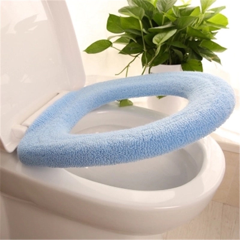 Thảm Lót Bệ Ngồi Toilet Chống Lạnh Giá Ấm Áp Mùa Đông Chất Liệu Nhung Cao Cấp