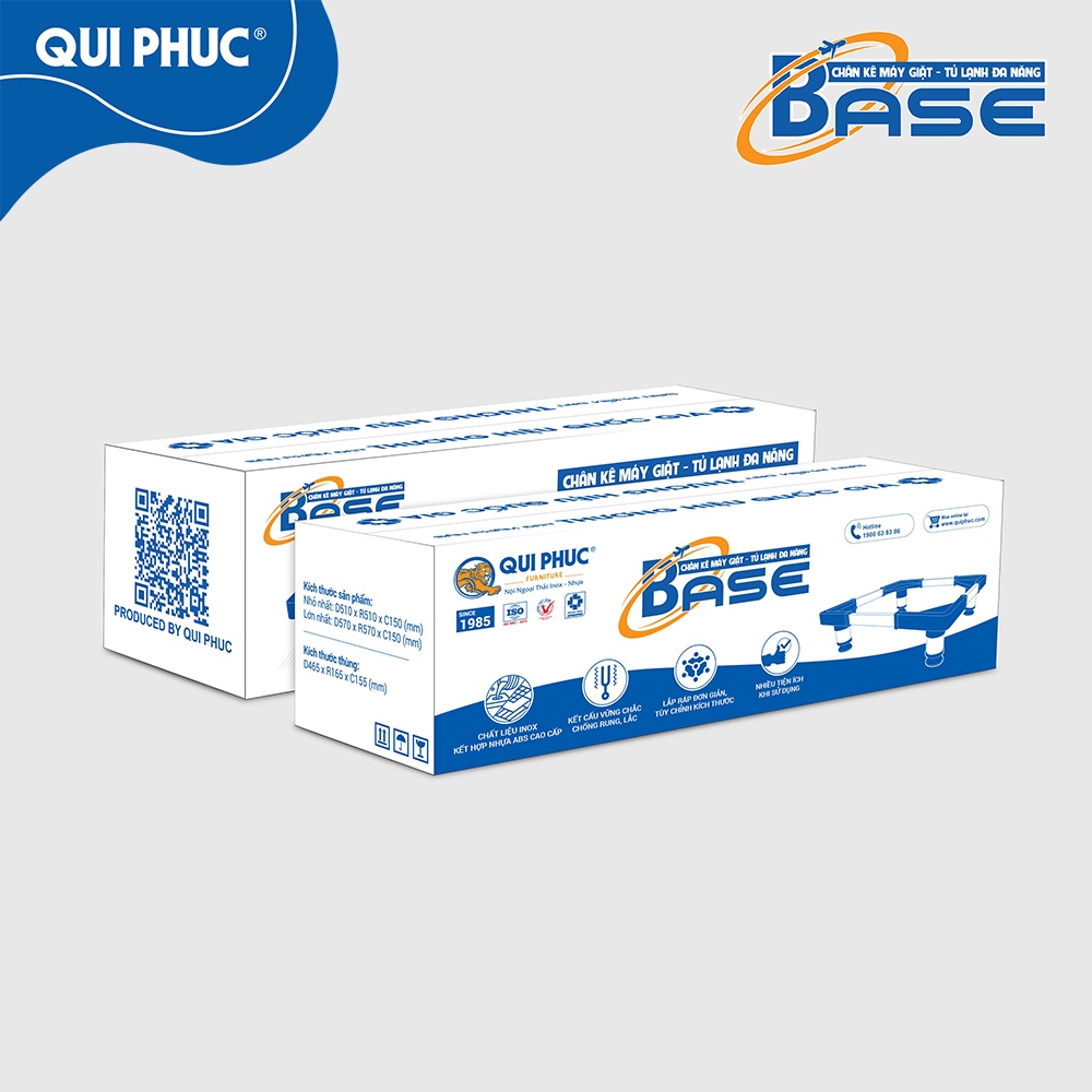 Qui Phúc Chân Kê Máy Giặt Tủ Lạnh Base Khung Inox Nhựa
