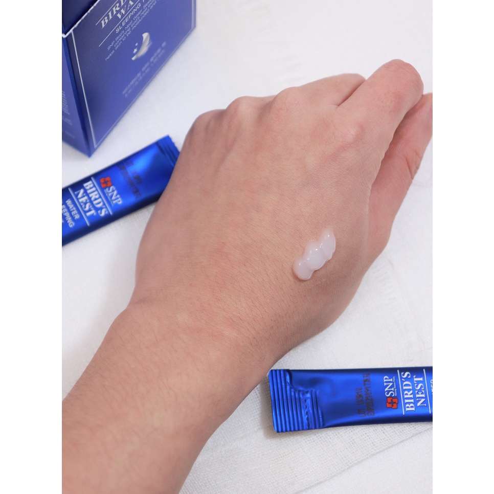 Mặt nạ ngủ cấp ẩm tinh chất tổ yến SNP hộp 20 gói x 4ml