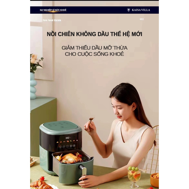 Nồi chiên không dầu điện tử Kaisa Villa JD-8134 dung tích 7L - Hàng chính hãng