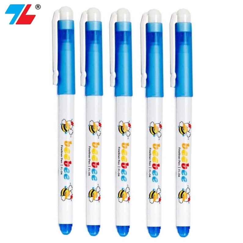 Bút lông kim Thiên Long Beebee FL-04 mực tím , mực xanh / Bút dạ kim FL04 thay cho viết máy
