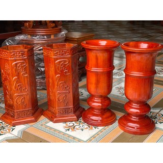 Ống cắm nhang , Lọ cắm hương nhang gỗ gụ