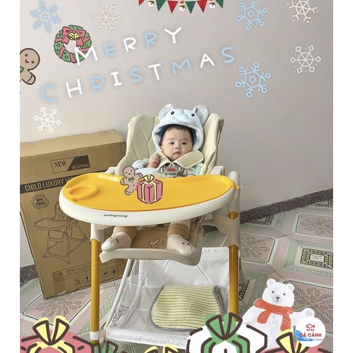 Ghế Ăn Dặm NewBeginning G63 3 Tư Thế điều chỉnh độ cao