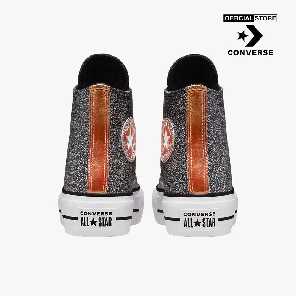 CONVERSE - Giày sneakers cổ cao nữ Chuck Taylor All Star Lift A01301C-0050_BLACK