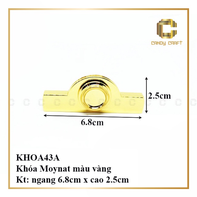 Khóa túi Moy-nat - phụ kiện làm túi xách