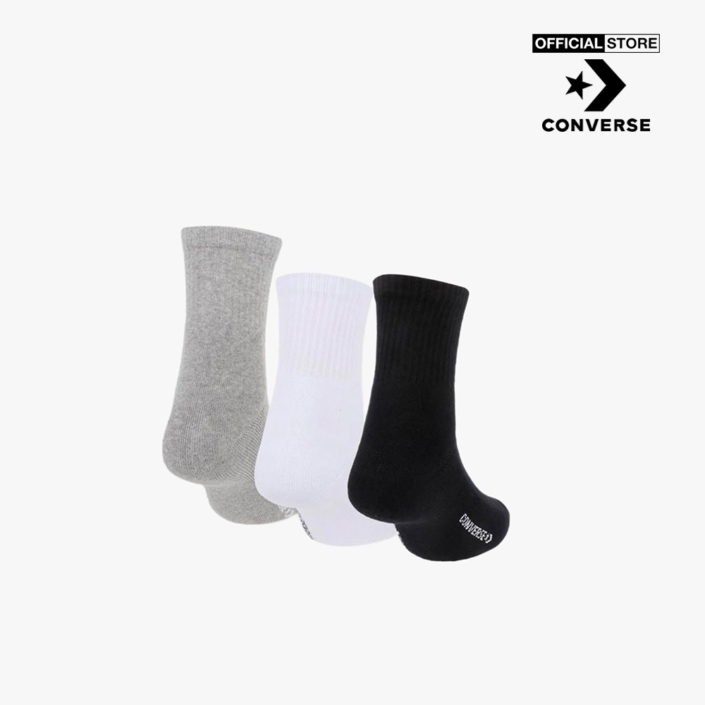 CONVERSE - Pack 3 vớ cổ cao unisex Quarter MQ889-3M-0000_MULTI