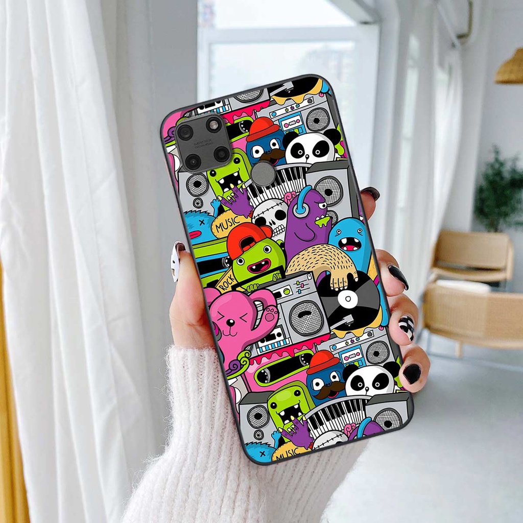 Ốp lưng Realme C25s - C25Y hình kaws bearbrick gấu siêu đẹp, ốp rẻ bền đẹp