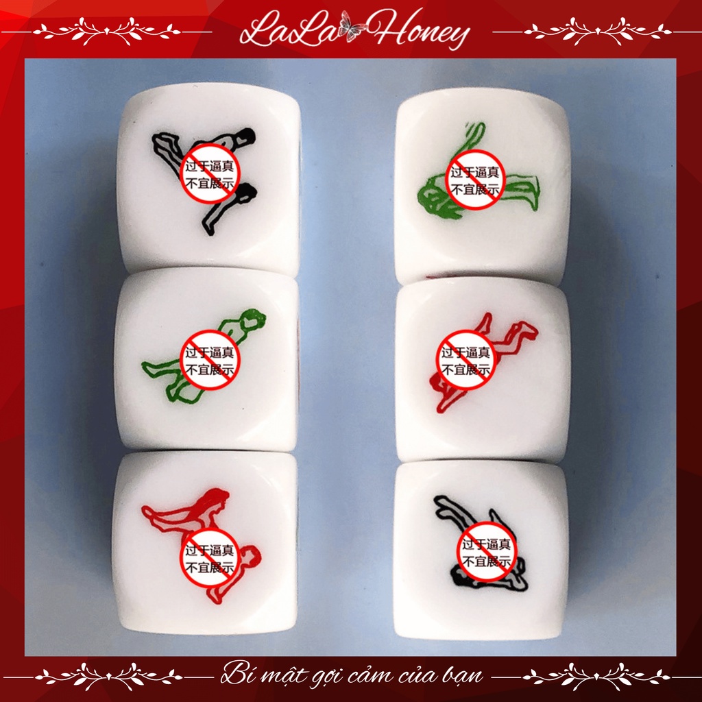 Xúc Xắc Người Lớn Xí Ngầu Tình Yêu 6 Tư Thế Yêu Độc Lạ - LALA HONEY