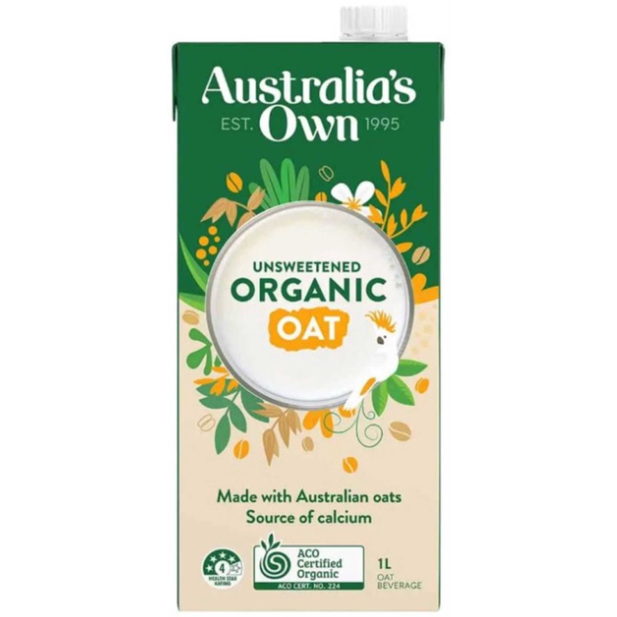 Thùng 8 hộp 1L Sữa hạt hữu cơ Organic Thuần chay của Úc Australia's Own