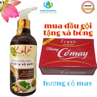 Dầu gội thảo mộc KALA chiết xuất bồ kết vỏ bưởi chính hãng, giúp tóc suôn mềm, hết gàu ngứa, hết rụng