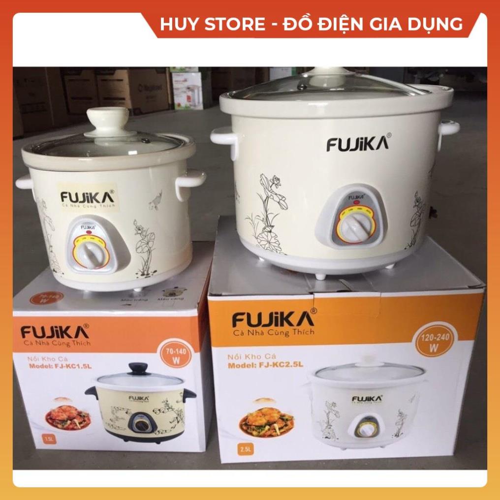 Nồi kho cá thịt đa năng FUJIKA FJ-K25 , Nồi điện nấu cháo hầm canh ruột sứ nhỏ gọn tiết kiệm an toàn Huy Store