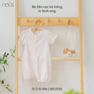 Bộ Body Nous Cộc Tay Nous Cho Bé Trai Bé Gái Chất Liệu Petit Màu Hồng