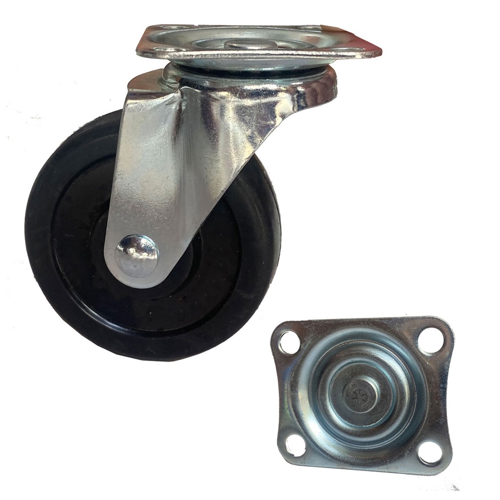 Bánh xe cao su đặc chuyên dùng cho xe đẩy, xe kéo trong xưởng. chịu tải trọng lên tới hơn 100 kg