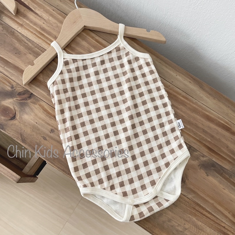 Body hai dây cotton xuất dư mềm mát cho bé