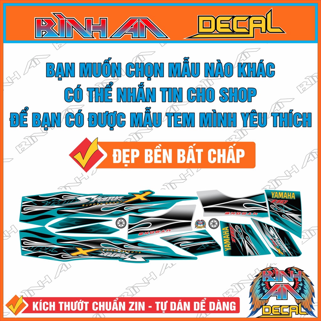 Decal Tem Rời Wave đời đầu - in macal