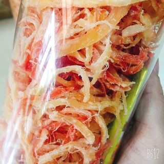 Mực Xé Sợi Hấp Dừa Thái Lan 500gr - Ăn vặt snack
