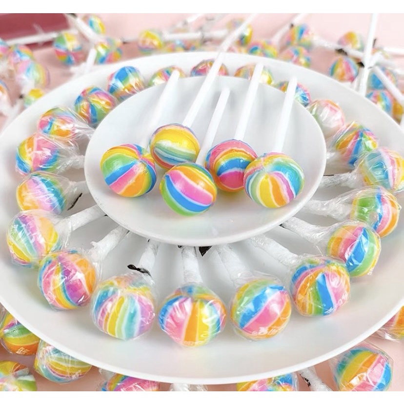 Combo 5 cây Kẹo mút mini hương trái cây mix vị