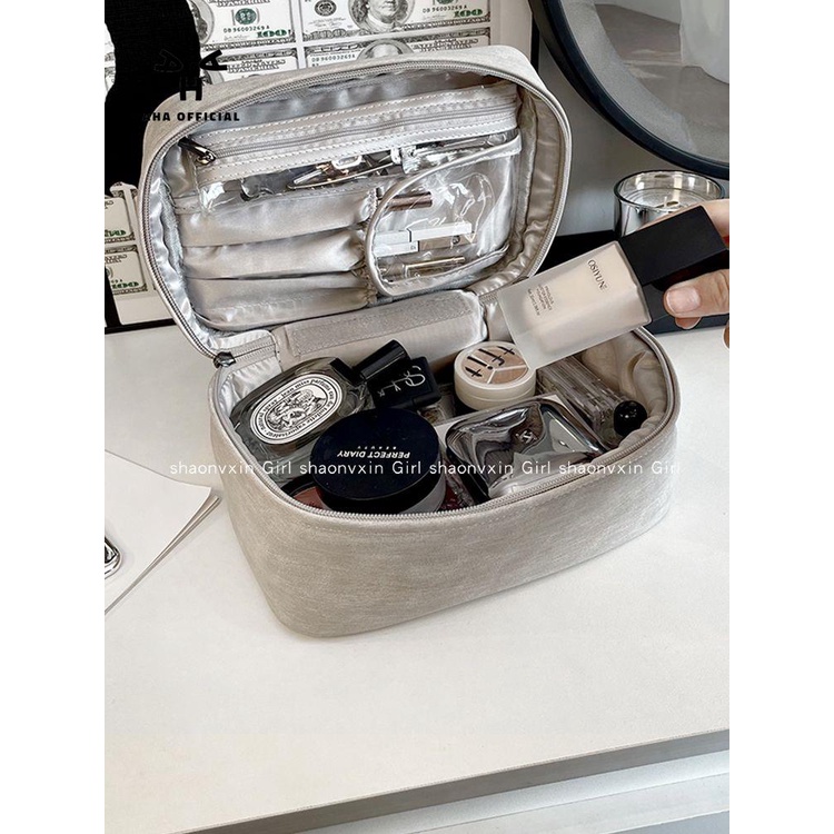 Túi đựng mỹ phẩm AHA official thiết kế nhỏ gọn tiện lợi thời trang cao cấp