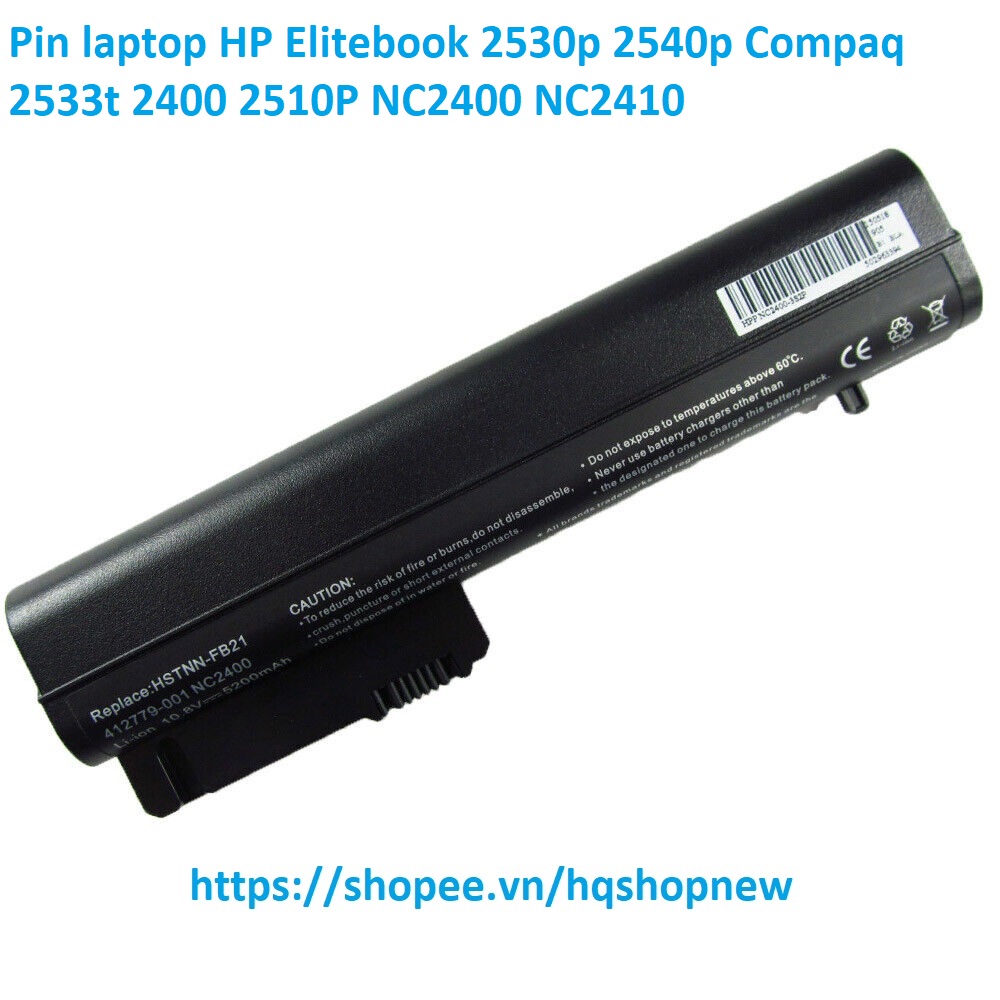 ⚡ Pin laptop HP Elitebook 2530p 2540p Compaq 2533t 2400 2510P NC2400 NC2410