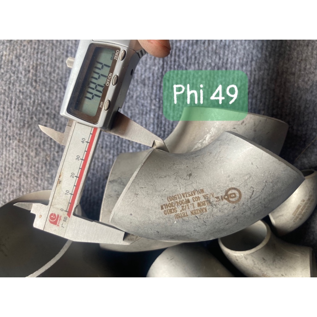 CO HÀN INOX 304 SCH10 PHI 21 ĐẾN 219