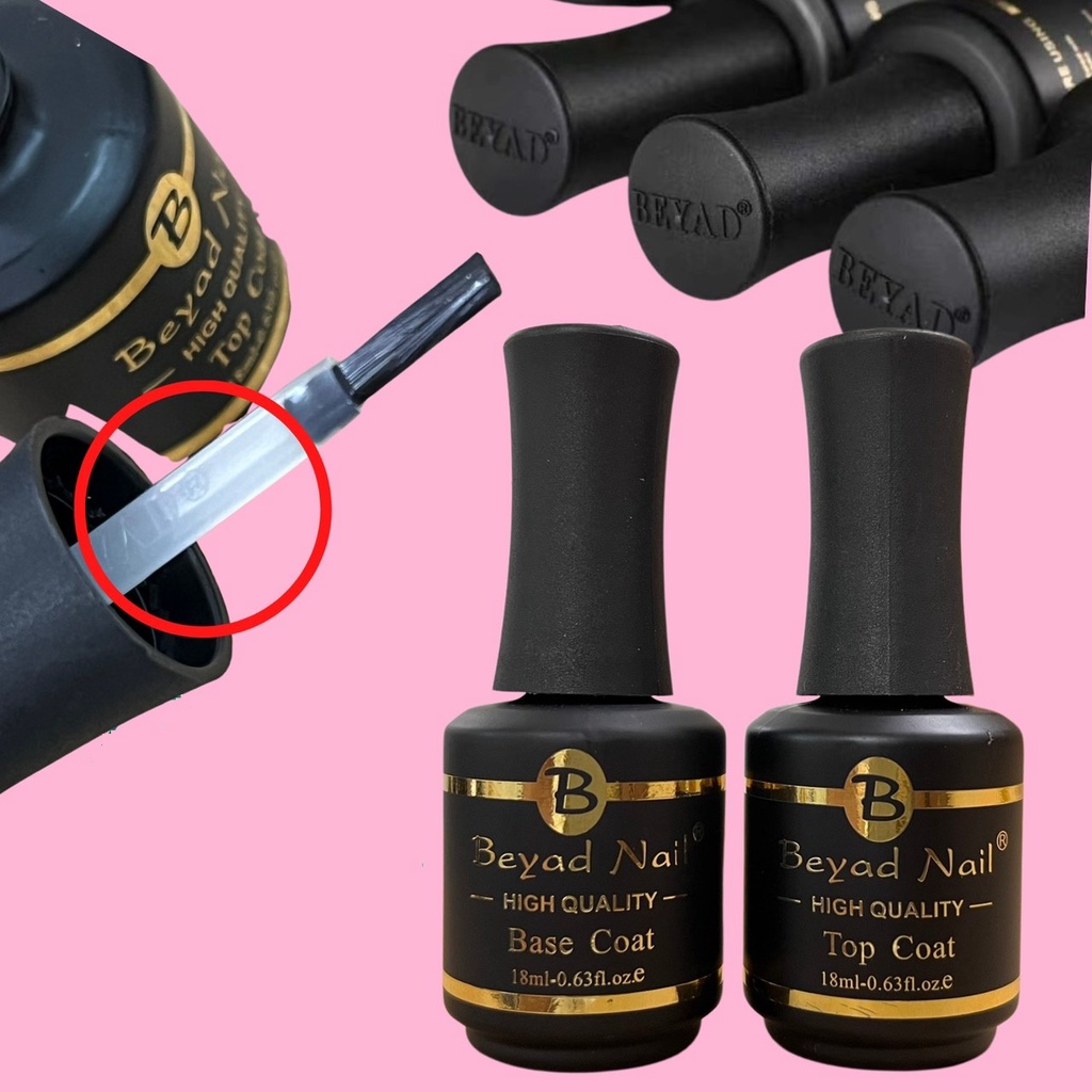 Base top Beyad Nail Mỹ, sơn gel base top siêu bền chính hãng