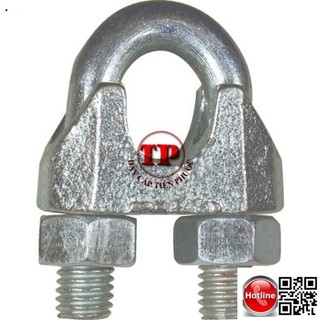 Xiết cáp , khóa cáp, kẹp cáp 5 bằng sắt