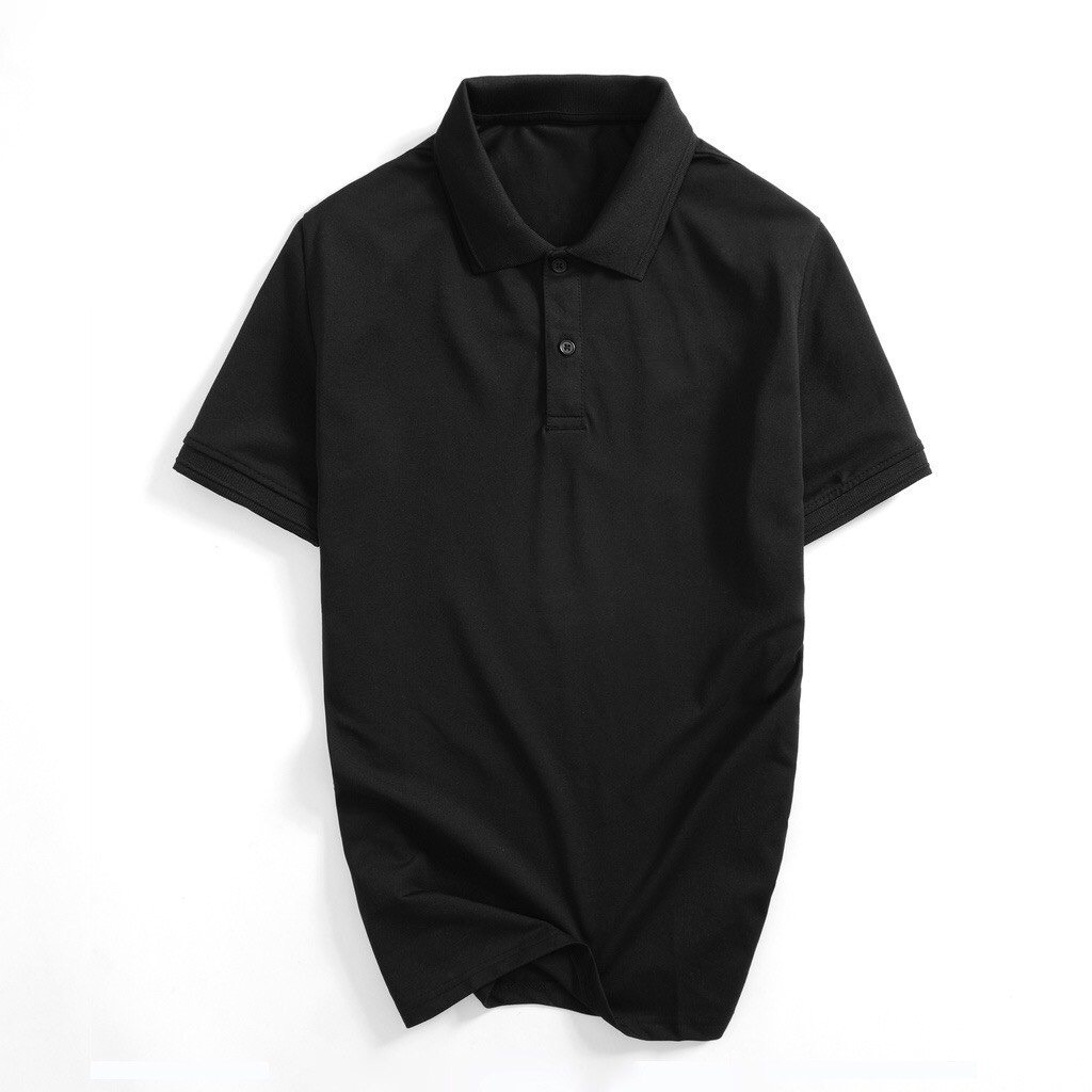 Áo polo unisex mầu full đen siêu huyền bí tôn dáng chất poly cá sấu cao cấp