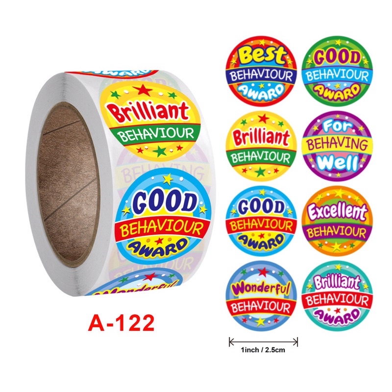 Sticker cuộn đủ mẫu 500 sticker / cuộn