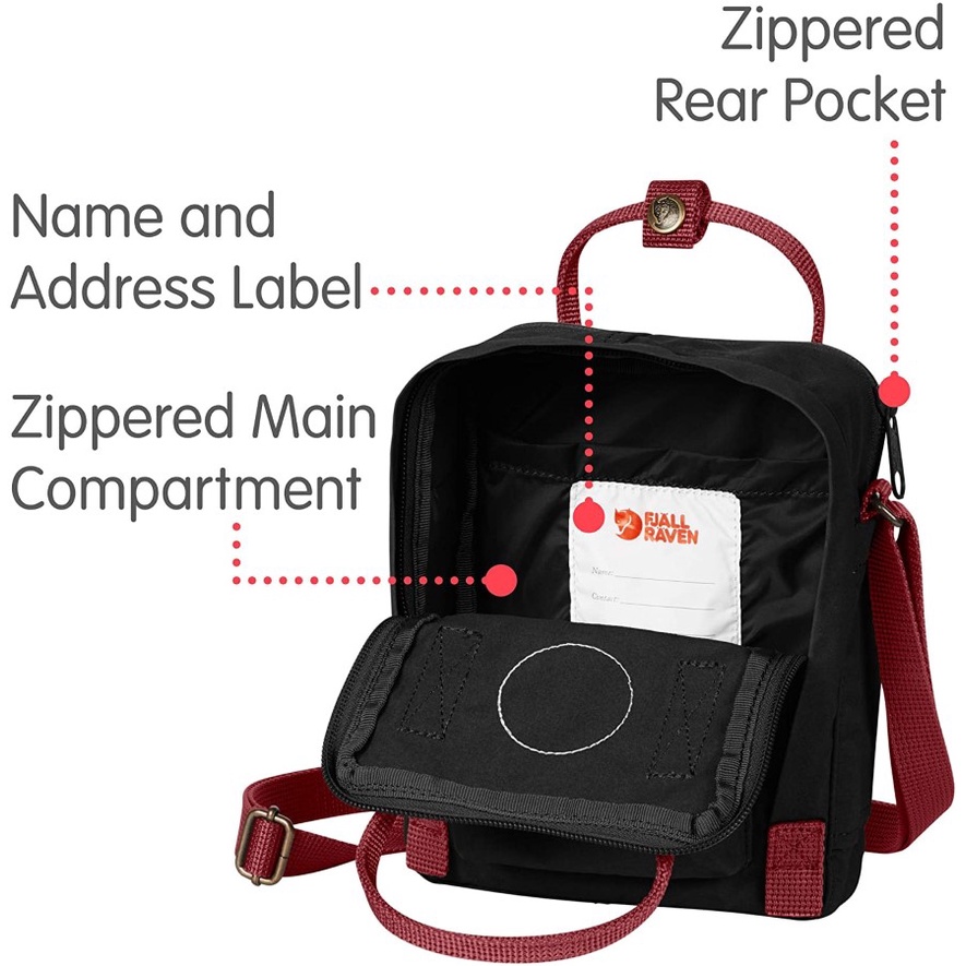Túi đeo chéo Fjall Sling Black/Ox Red