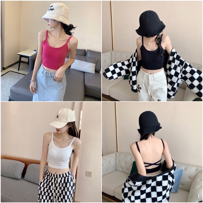 Áo Bra Nữ Hở Lưng Thiết Kế Dây Đan Chéo Siêu Sexy Mẫu Mới 612