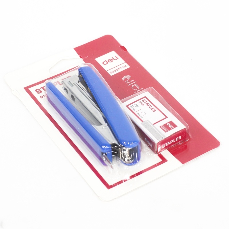 Dập ghim + lõi ghim số 10 DELI 0251 (Dập ghim 15 trang)