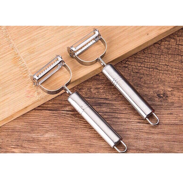 Nạo Rau Củ Inox Cao Cấp Đa Năng 3 in 1 (Nạo củ quả và bào sợi tiện lợi)