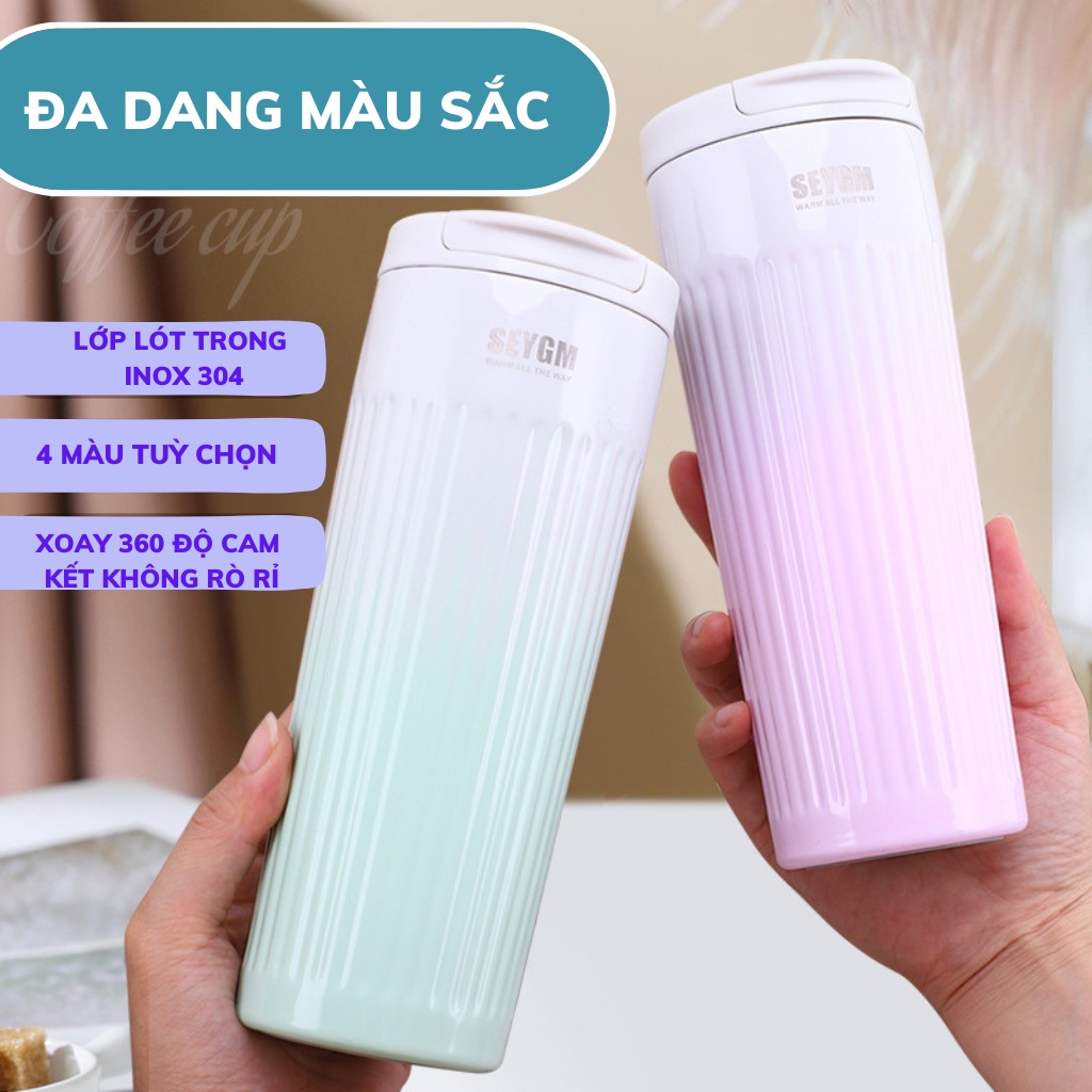 Bình giữ nhiệt dung tích 500ml thép không rỉ 304,giữ nhiệt 5h-8h thiết kế nhiều màu sắc thời trang BGN02