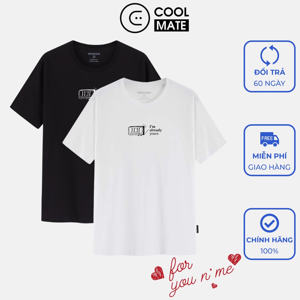 Áo đôi im already yours 11 giờ 11 phút Care & Share chất cotton mềm mại - thương hiệu Coolmate