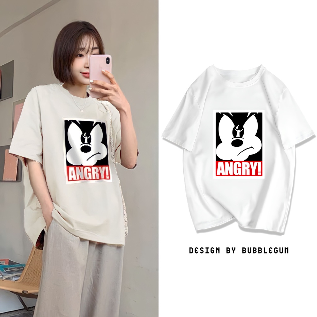 Áo Thun Tay Lỡ SONIC ANGRY 100% Cotton 4 Chiều, Dáng Unisex Form Rộng 𝘽𝙮.𝘽𝙪𝙗𝙗𝙡𝙚𝙜𝙪𝙢