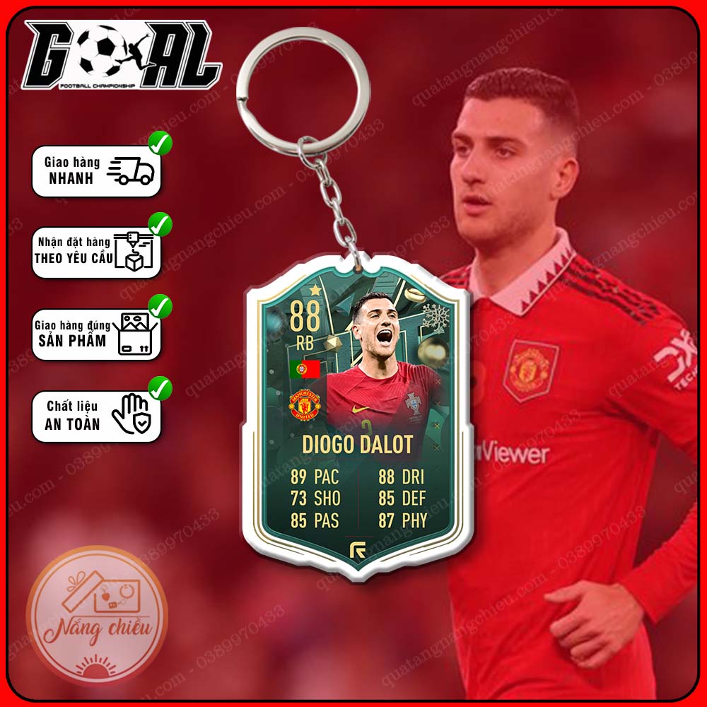 Móc khóa Fiifaonline gaming - Cầu thủ Mason Greenwood - Phụ kiện móc khóa, treo balo giá rẻ[15501-15525]