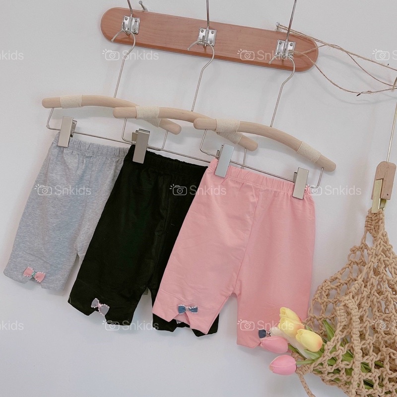 bán giá sỉ: quần legging đùi ôm QC cho bé 6-26kg