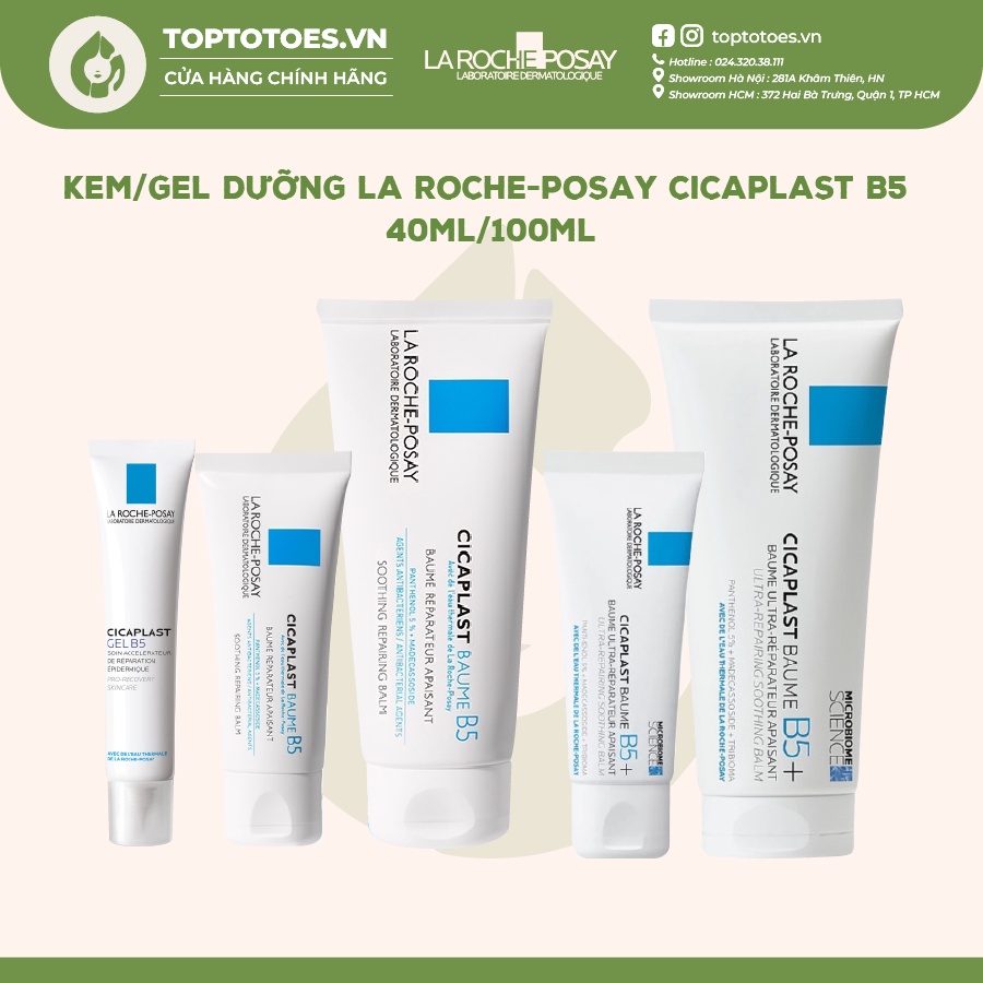 Kem/ Gel dưỡng La Roche-Posay Cicaplast B5 làm dịu, phục hồi, tái tạo da, mờ thâm sẹo