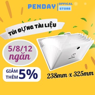 Túi đựng tài liệu tệp đựng tài liệu nhiều ngăn kẹp file túi đựng tài liệu A4 phụ kiện văn phòng phẩm - PENDAY STORE