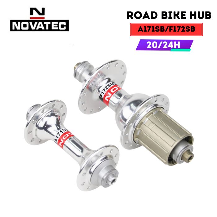 Hub Xe Đạp NOVATEC A171SB/F172SB 20/24 Lỗ 4 Vòng Bi Tương Thích Líp  8-9-10-11-12 Tốc Độ Dành Cho Xe Road