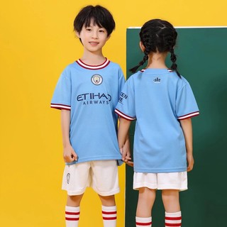 Bộ Đồng Phục Đá Banh Manchester-City Cho Bé